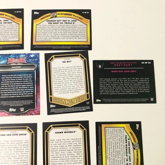 2014 WWE  Topps Lot of 22 Wrestling Cards Championship Contenders Wrestlemania - Picture 13 of 16